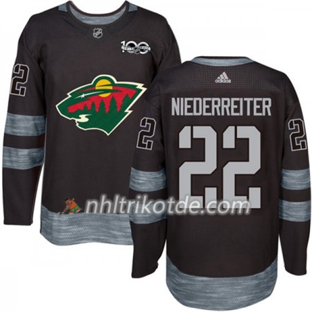 Minnesota Wild Trikot Nino Niederreiter 22 1917-2017 100th Anniversary Adidas Schwarz Authentic - Herren